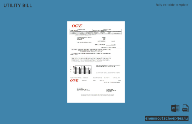 USA Oklahoma OGE Energy Beispielrechnung Vorschau